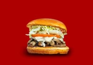 mushroom swiss burger